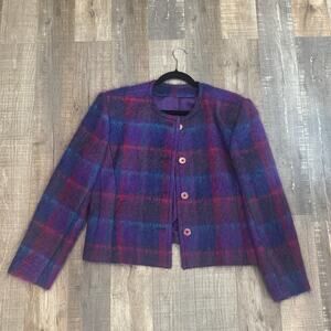 Purple Mohair Women’s Blazer